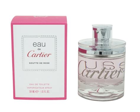 eau de cartier 50ml|eau cartier goutte rose.